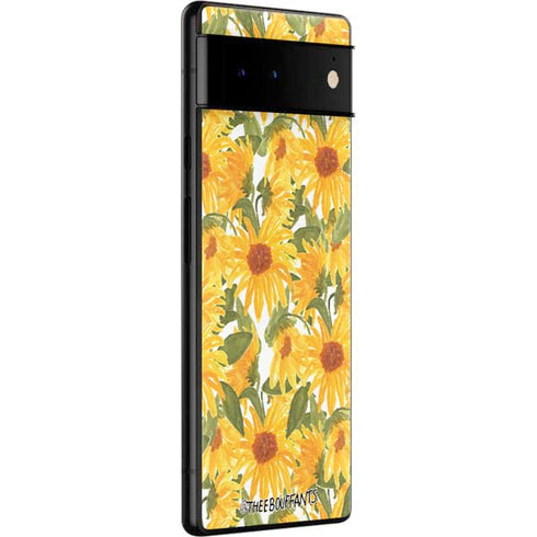 Bouffants and Broken Hearts Sunflowers Google Pixel 6 Skin